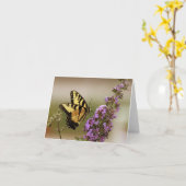 Schmetterling-Mitteilungskarten Karte (Gelbe Blume)