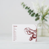 Schmetterling - mollig visitenkarte (Stehend Vorderseite)