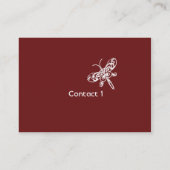 Schmetterling - mollig visitenkarte (Rückseite)