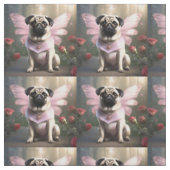 Schmetterling-Mops Stoff (Muster)