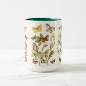 Schmetterling, Moth und Raupen Tasse (Zentrum)