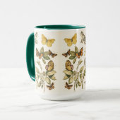 Schmetterling, Moth und Raupen Tasse (Vorderseite Links)