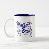 Schmetterling/Mutter der Braut Zweifarbige Tasse (Links)