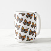 Schmetterling nah hoch, Aquarellbild Kaffeetasse (VorderseiteRechts)