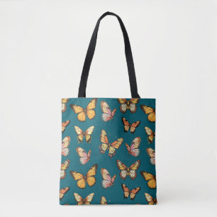 Schmetterling Nahtloses Muster. Monarch Butterfly Tasche