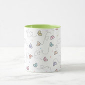 Schmetterling Nahtloses Muster Tasse (Zentrum)