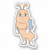 Schmetterling ohne Flügel Aufkleber (Vorderseite)