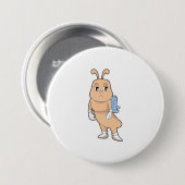 Schmetterling ohne Flügel Button (Vorne & Hinten)