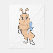 Schmetterling ohne Flügel Fleecedecke (Vorderseite)