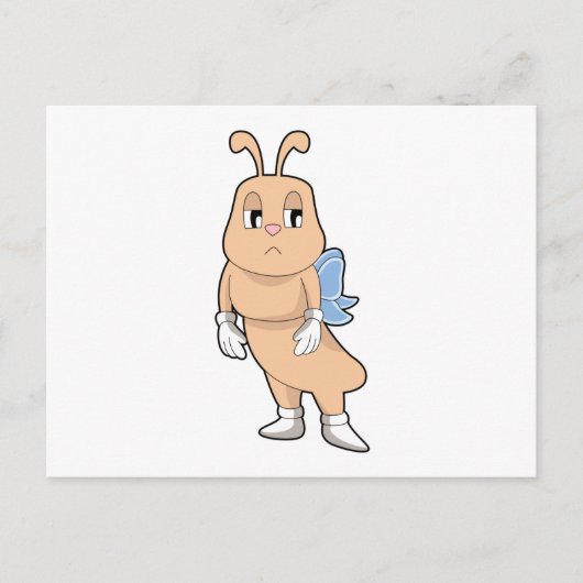 Schmetterling ohne Flügel Postkarte (Vorderseite)