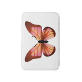 Schmetterling Orange Pink und Schwarz Badematte (Vorderseite Vertikal)