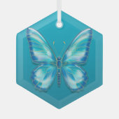 Schmetterling Ornament Aus Glas (Vorderseite)