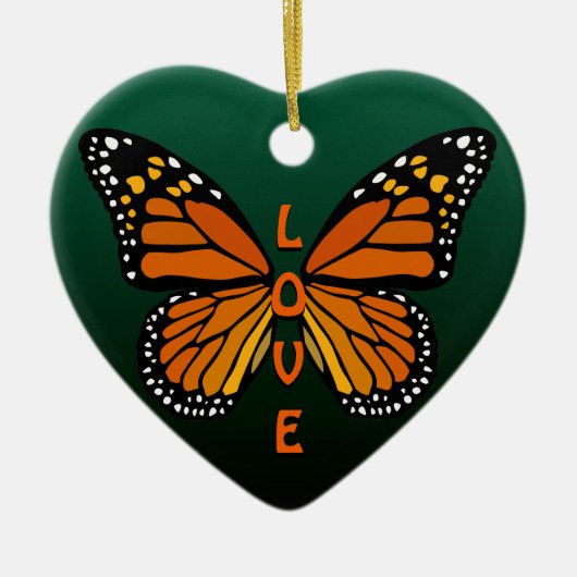 Schmetterling-Ornament Personalisiert Butterfly Or Keramik Ornament (Vorne)