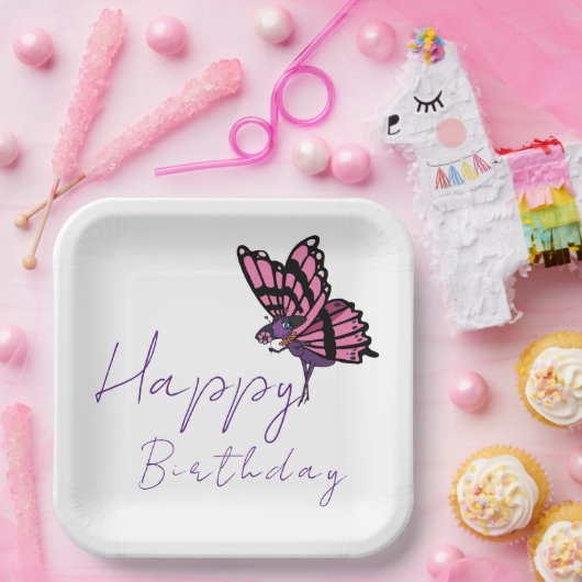 Schmetterling Pappteller (Party)