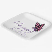 Schmetterling Pappteller (Gewinkelt)