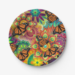 Schmetterling Pappteller