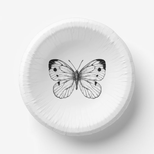 Schmetterling Pappteller (Vorderseite)