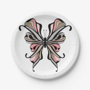 Schmetterling Pappteller