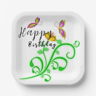 Schmetterling Pappteller