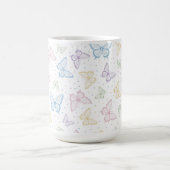 Schmetterling Pastell Tasse (Mittel)
