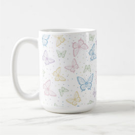 Schmetterling Pastell Tasse