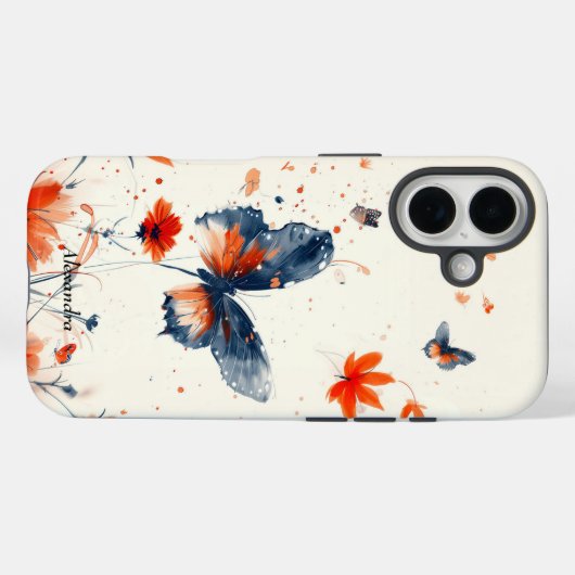 Schmetterling, personalisiert Case-Mate iPhone hülle (Rückseite (Horizontal))