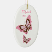SCHMETTERLING personalisierte Keramik Ornament (Rechts)