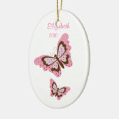 SCHMETTERLING personalisierte Keramik Ornament (Links)