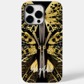 Schmetterling-Personalisierte Keule mit Namen Case-Mate iPhone Hülle (Rückseite)