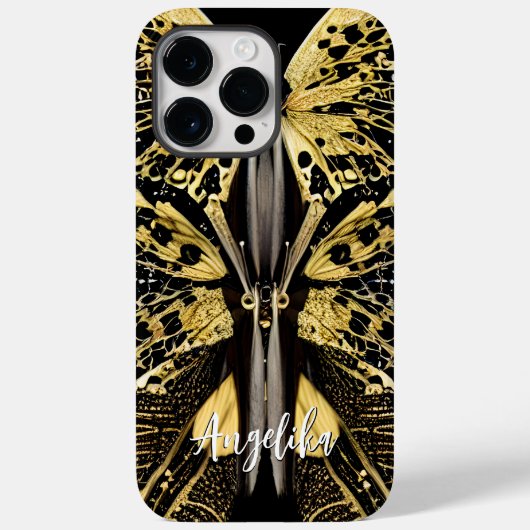 Schmetterling-Personalisierte Keule mit Namen Case-Mate iPhone Hülle (Rückseite)