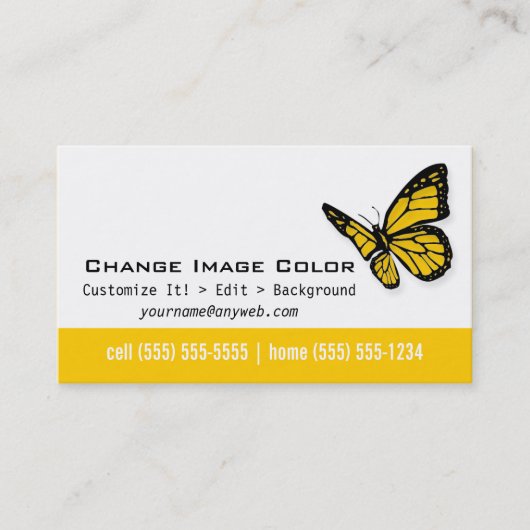 Schmetterling - persönliche Visitenkarte (Vorderseite)