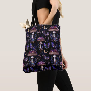 Schmetterling-Pilz-Blumen-Dunkle-Hexen-Celestial Tasche
