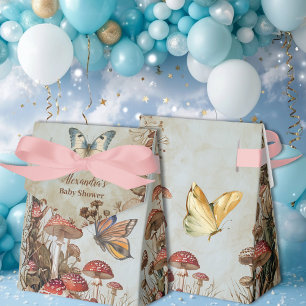 Schmetterling Pilz Wald Natur Baby Shower Geschenkschachtel
