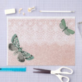 Schmetterling Pink Lace Decoupage Seidenpapier (Handwerk)