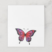 Schmetterling Platzkarte (Außenseite Aufgefaltet)