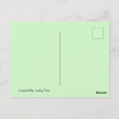 Schmetterling-Pockkarte Postkarte (Rückseite)