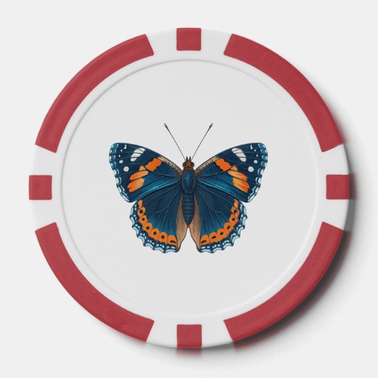 Schmetterling Pokerchips (Vorderseite)