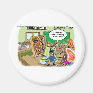 Schmetterling Polizei Unkonventioneller Cartoon Lu Magnet