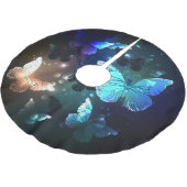 Schmetterling Polyester Weihnachtsbaumdecke (Schrägansicht)