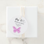 Schmetterling - Pop, wenn sie Pop duscht Geschenkanhänger (Beispiel)