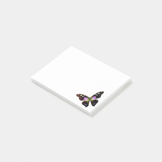 Schmetterling Post-it Klebezettel (angewinkelt)