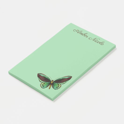 Schmetterling Post-it Klebezettel (angewinkelt)