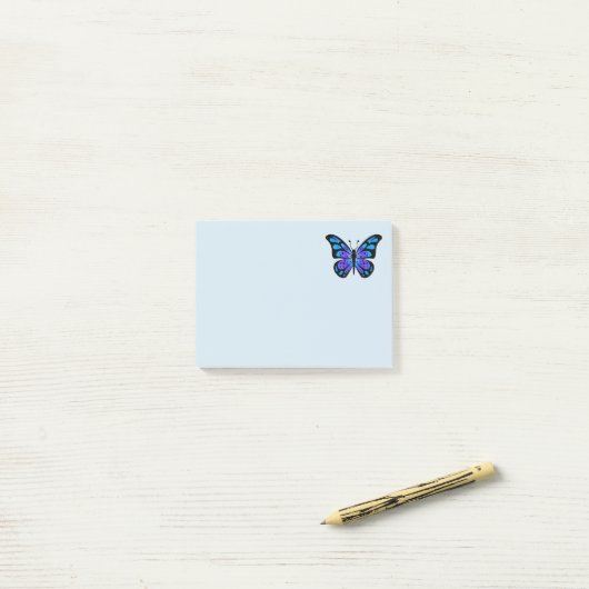 Schmetterling Post-it Klebezettel (Auf Schreibtisch)