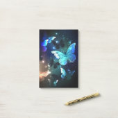 Schmetterling Post-it Klebezettel (Auf Schreibtisch)