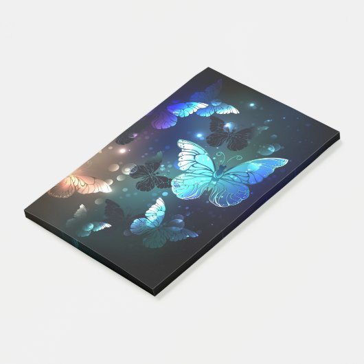 Schmetterling Post-it Klebezettel (angewinkelt)