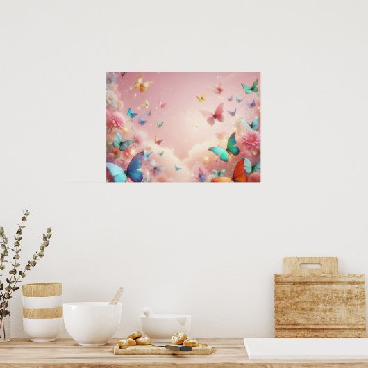 Schmetterling Poster (Küche)