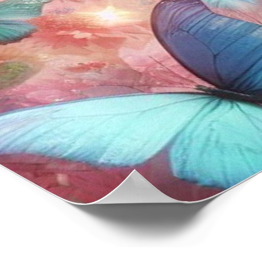 Schmetterling Poster (Ecke)