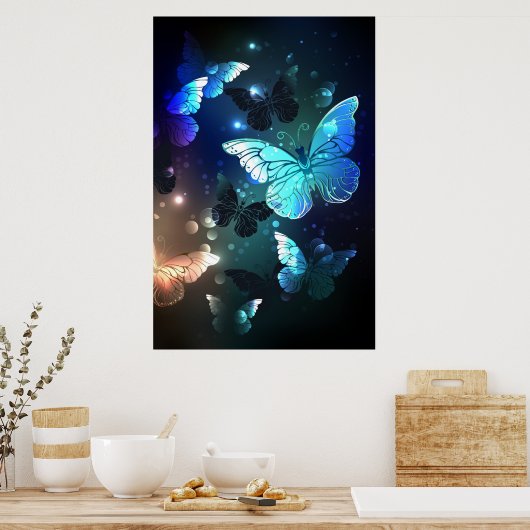 Schmetterling Poster (Küche)