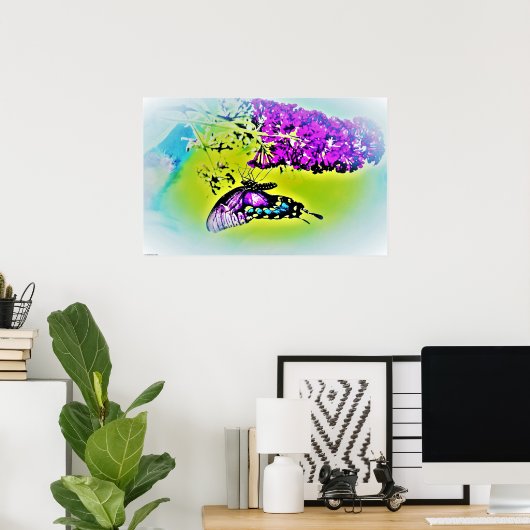 Schmetterling, Poster (Heimbüro)