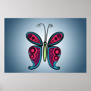 Schmetterling Poster